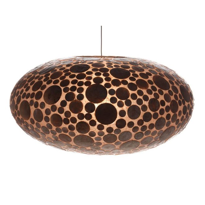 Villaflor schelpenlamp - Coin Gold - hanglamp - UFO - Ø 60 cm