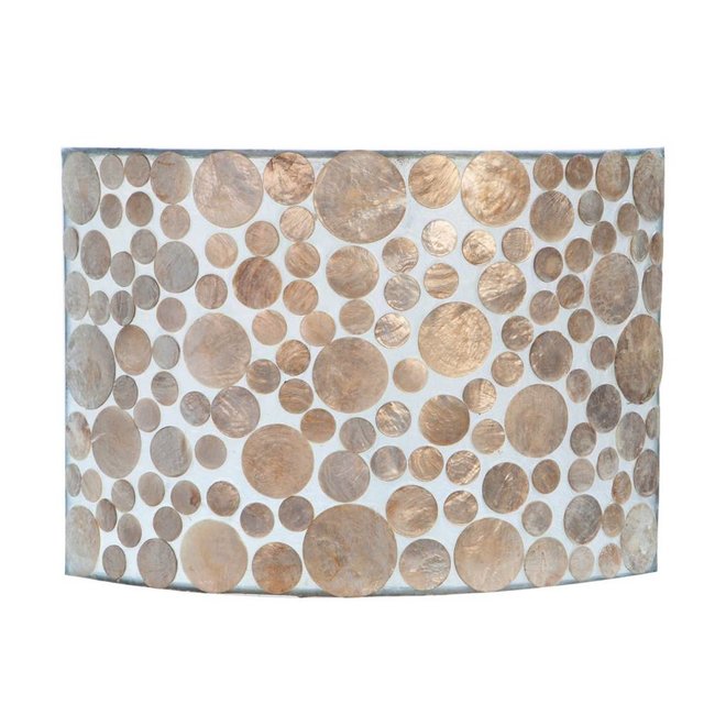 Villaflor schelpenlamp - Coin Gold - wandlamp - Rectangle