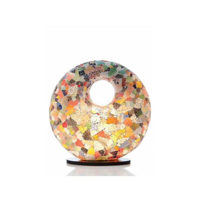 Villaflor Glass Multicolor - tafellamp - Donut