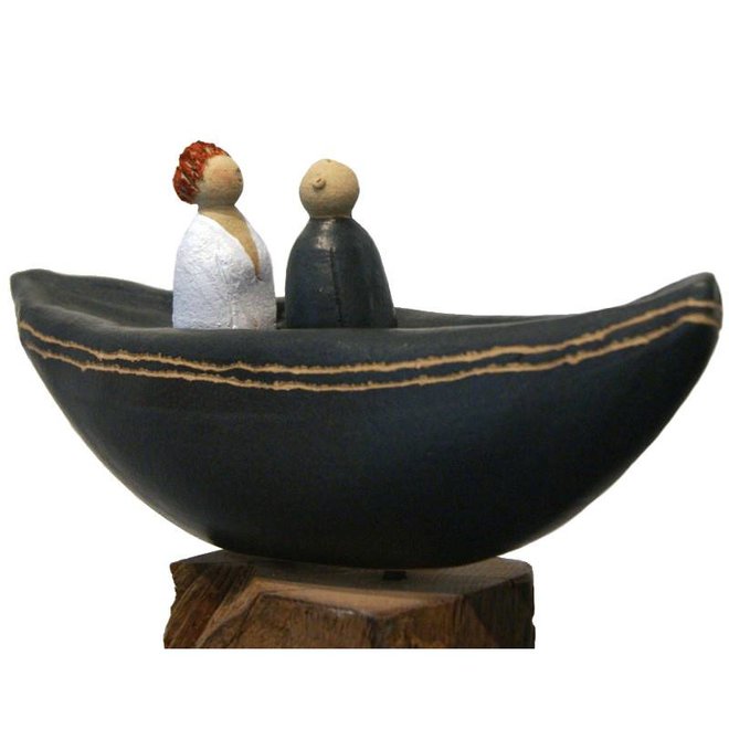 Huwelijksbootje: het liefst met jou, Keramiek H35cm