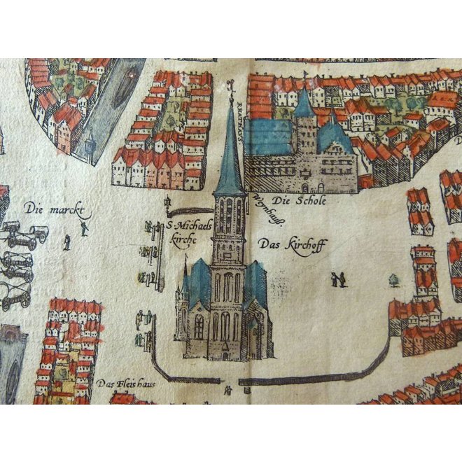 Verkocht - Collectie Gouldmaps - Zwolle; G. Braun / F. Hogenberg - Swolla diu Celebris (..) - 1581