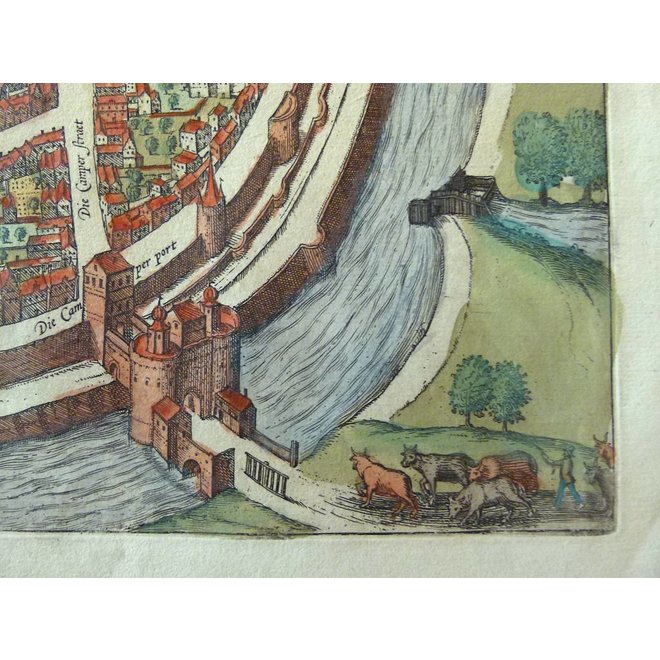 Verkocht - Collectie Gouldmaps - Zwolle; G. Braun / F. Hogenberg - Swolla diu Celebris (..) - 1581