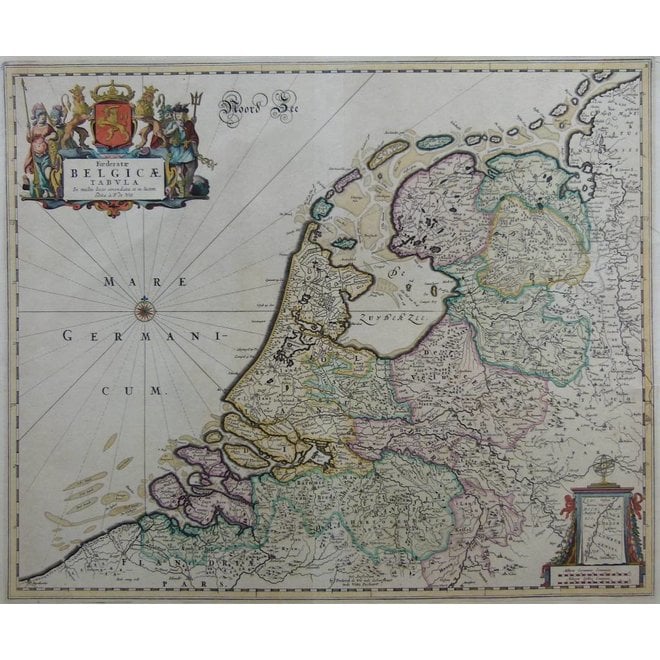 Verkocht - Collectie Gouldmaps - Republiek der Nederlanden; F. de Wit - Foederatae Belgicae Tabula (..) - 1670  ca. ca.