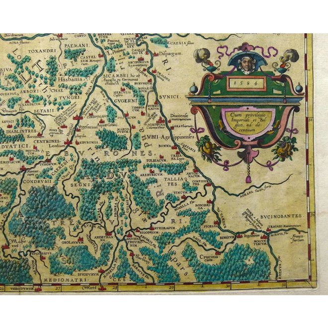 Collectie Gouldmaps - De lage landen; A. Ortelius - Belgii Veteris Typus. - 1584