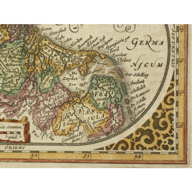 Verkocht - Collectie Gouldmaps - XVII Provinciën; J. Janssonius - Belgum Sive inferior germania - 1628