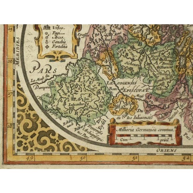 Verkocht - Collectie Gouldmaps - XVII Provinciën; J. Janssonius - Belgum Sive inferior germania - 1628