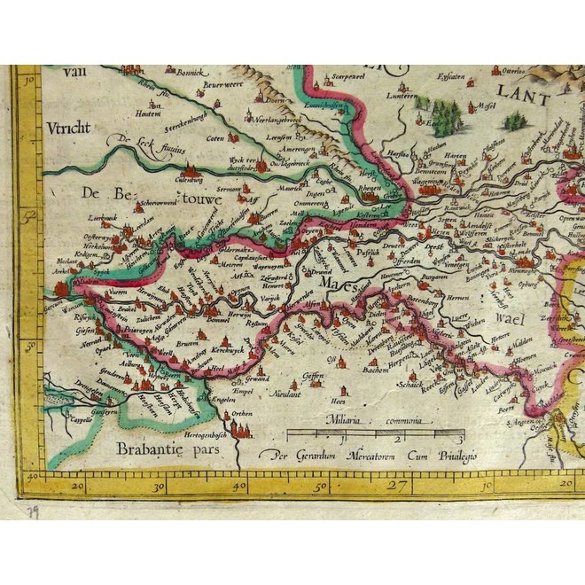 Collectie Gouldmaps - Gelderland, Overijssel; J. Hondius / G. Mercator- Gelria et Transysulana - 1619