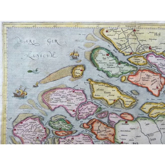 Collectie Gouldmaps - Zeeland; H. Hondius / G. Mercator - Zelandiae Comitatus - 1633