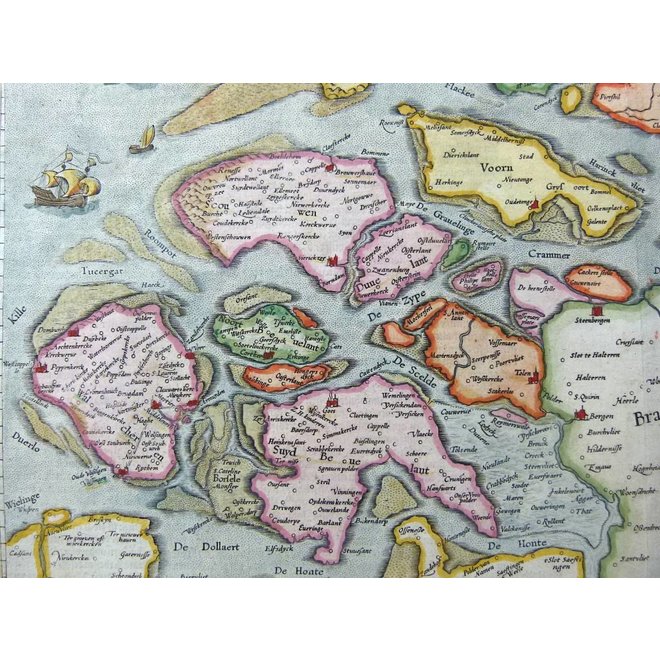 Collectie Gouldmaps - Zeeland; H. Hondius / G. Mercator - Zelandiae Comitatus - 1633