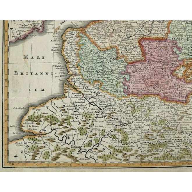 Verkocht - Collectie Gouldmaps - XVII Provinciën; M. Seutter - XVII Provinciae Belgii sive Germeniae Inferioris. - 1745