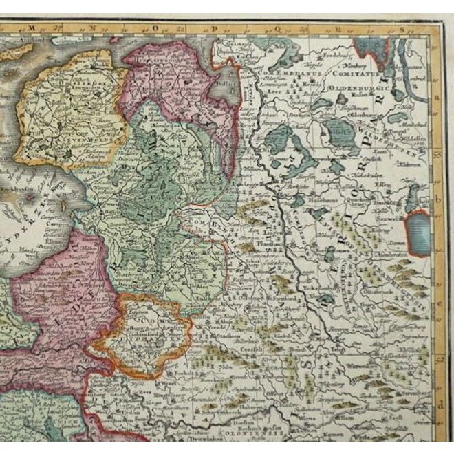 Verkocht - Collectie Gouldmaps - XVII Provinciën; M. Seutter - XVII Provinciae Belgii sive Germeniae Inferioris. - 1745