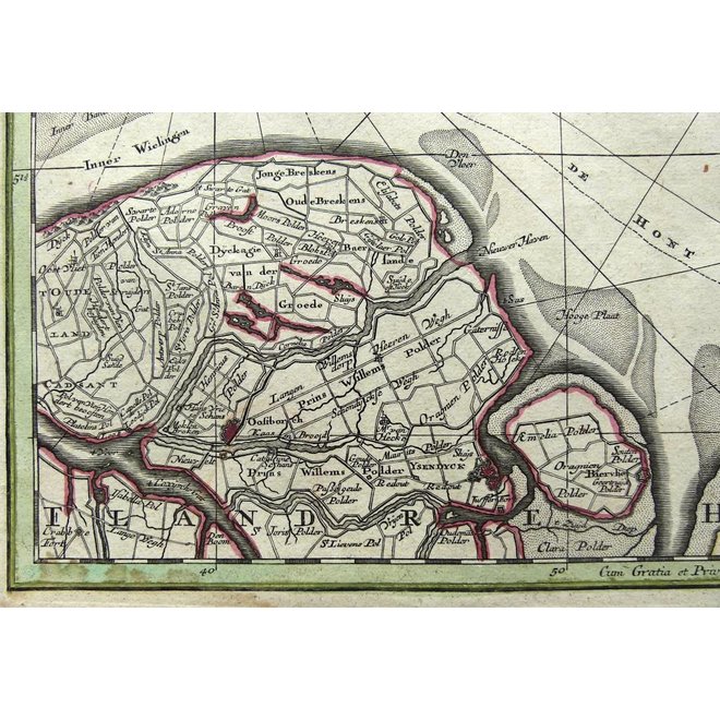 Verkocht - Collectie Gouldmaps - Zeeland; Seutter M. - Zeelandiae Comitatus (..) - 1734