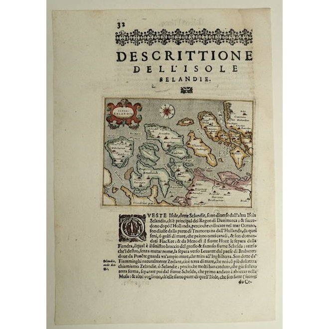 Collectie Gouldmaps - Zeeland; G. Porro /  T. Porcacchi - Isole Selandie - 1576