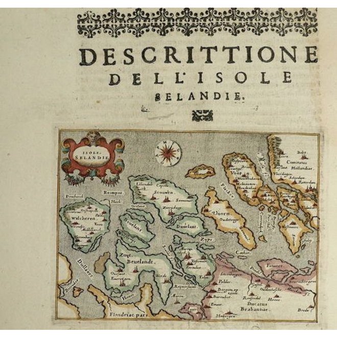 Collectie Gouldmaps - Zeeland; G. Porro /  T. Porcacchi - Isole Selandie - 1576