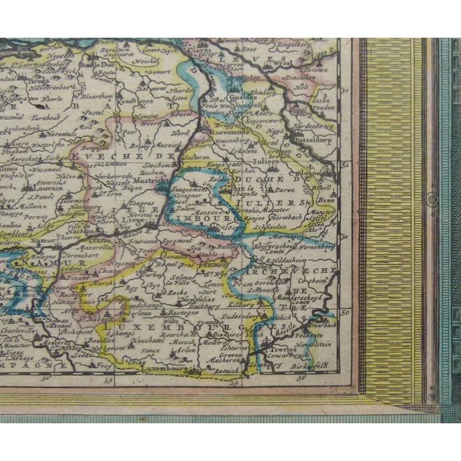 Collectie Gouldmaps - XVII Provinciën; P. van der Aa - Les XVII Provinces des Pays Bas suivant les Nouvelles Observations = 1713