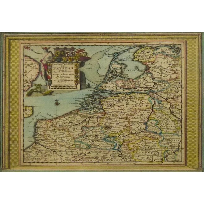 Collectie Gouldmaps - XVII Provinciën; P. van der Aa - Les XVII Provinces des Pays Bas suivant les Nouvelles Observations = 1713