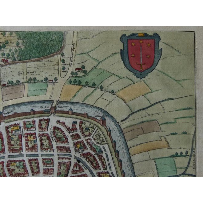 Verkocht - Collectie Gouldmaps - Haarlem - F. Hogenberg / J. Janssonius - Harlemum (..). - 1657