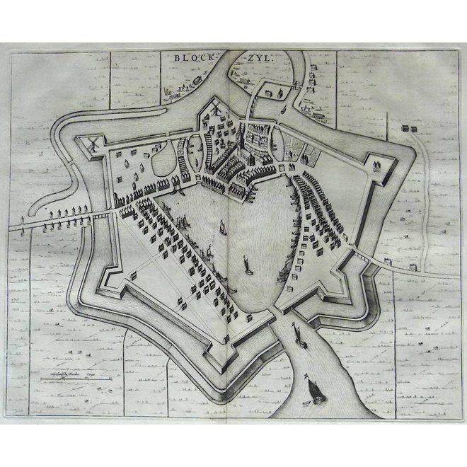 Collectie Gouldmaps - Blokzijl; J. Blaeu - Blockzyl. - 1649