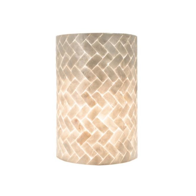 Villaflor schelpenlamp - Zigzag - wandlamp - Rectangle klein
