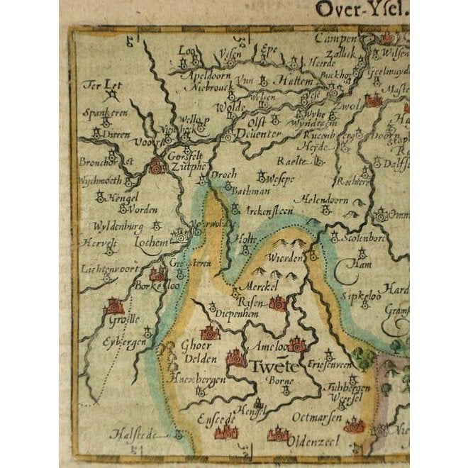 Collectie Gouldmaps - Overijssel, Drenthe; C. Claeszn - Trans-Isula. D. - 1609