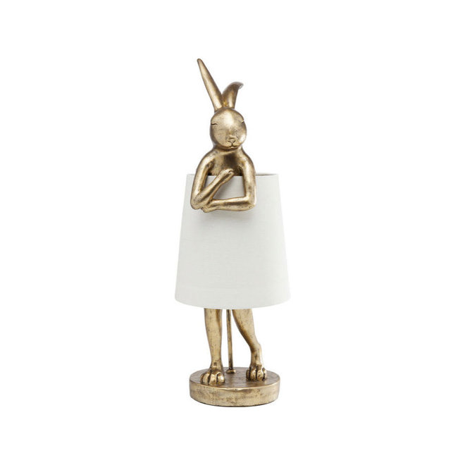 Table Lamp Animal Rabbit Gold/White