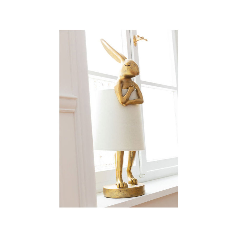 Table Lamp Animal Rabbit Gold De Toverkamer