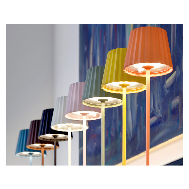 Sompex Accu LED Vloerlamp Troll 2.0, geel