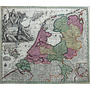 Collectie Gouldmaps - Republiek der Nederlanden; M. Seutter - Belgium Foederatum. - 1730 ca.