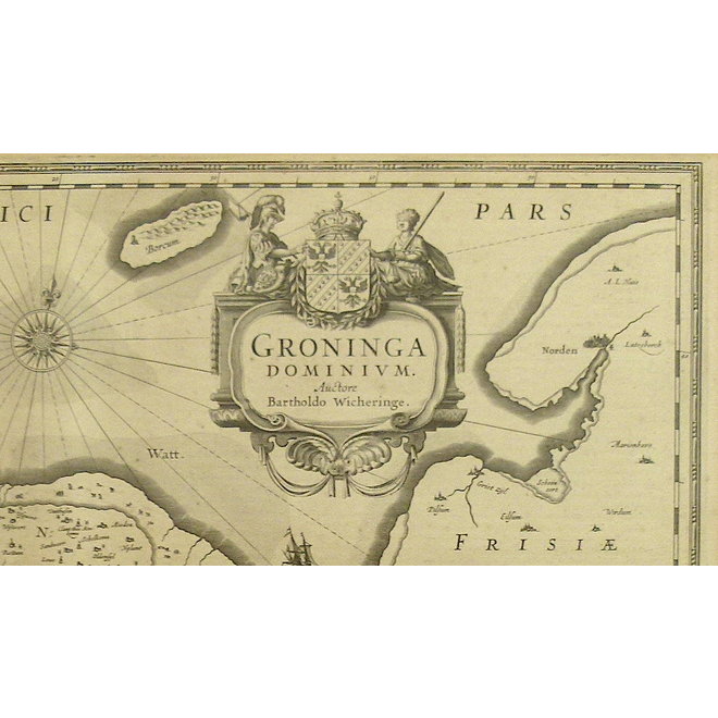 Collectie Gouldmaps - Groningen; J. Janssonius - Groninga Dominium.  - 1640 ca.