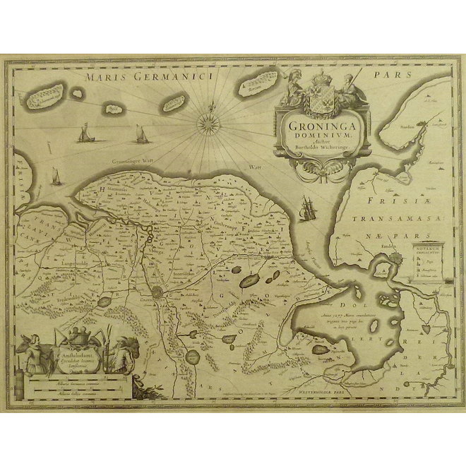 Collectie Gouldmaps - Groningen; J. Janssonius - Groninga Dominium.  - 1640 ca.