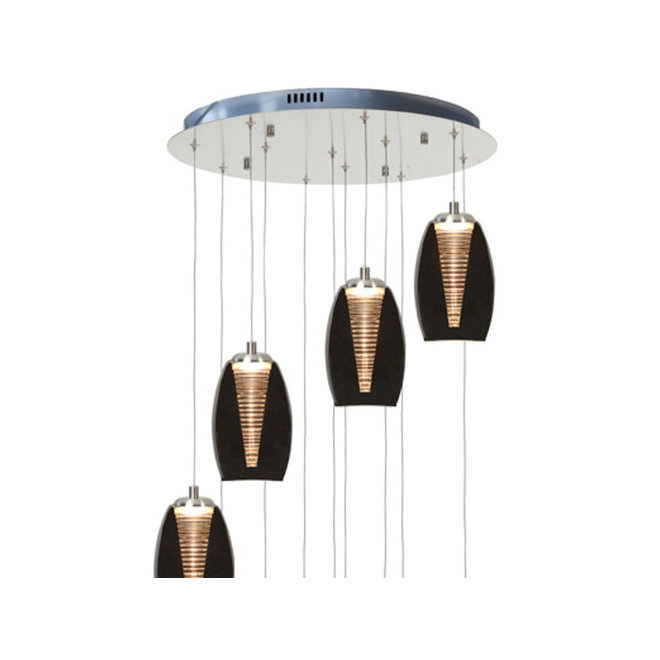 Hanglamp Nebula Smoke, rond groot