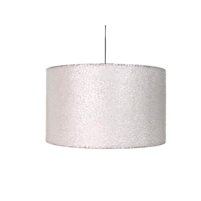 Villaflor schelpenlamp - Wangi White - Hanglamp - cilinder - Ø 55 cm
