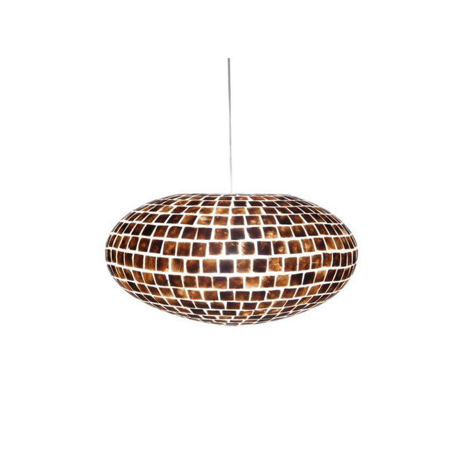 Villaflor schelpenlamp - Moni Gold - hanglamp - UFO - Ø 60 cm