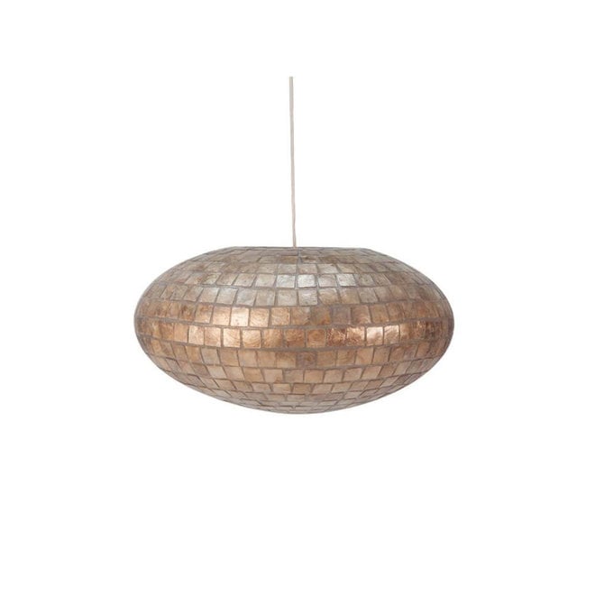 Villaflor schelpenlamp - Moni Gold - hanglamp - UFO - Ø 60 cm