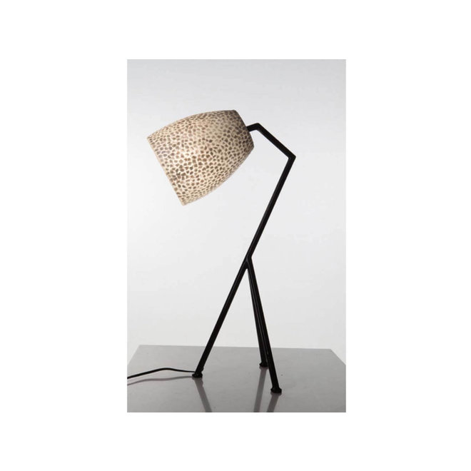 Villaflor schelpenlamp - Wangi White - Elba tafellamp  - hoogte 60 cm