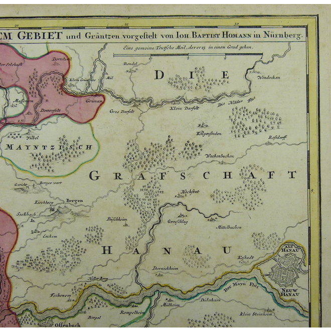 Frankfurt; J.B. Homann - Abbildung der Keyserl. Freyen Reichs Wahl und Handelstatt Franckfurt (..) - 1715 ca.