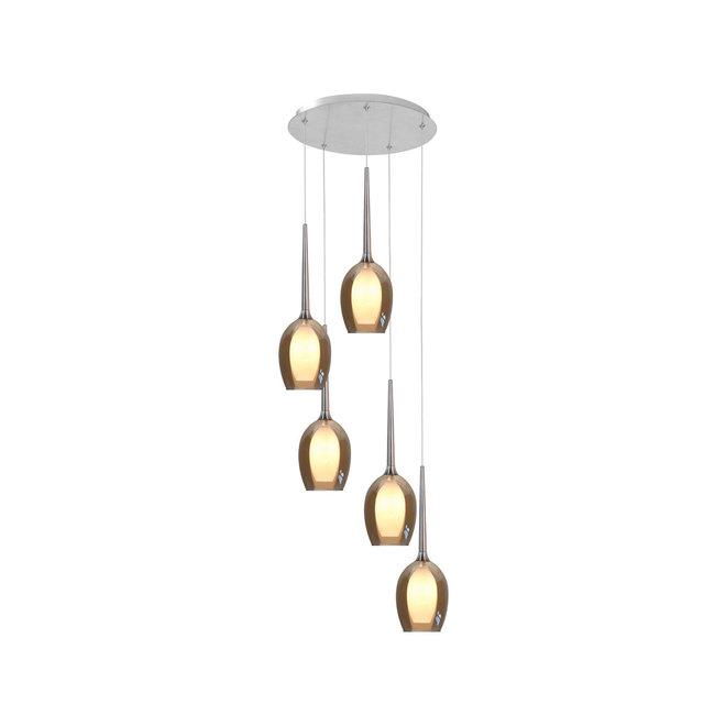 Hanglamp Belle Amber, rond