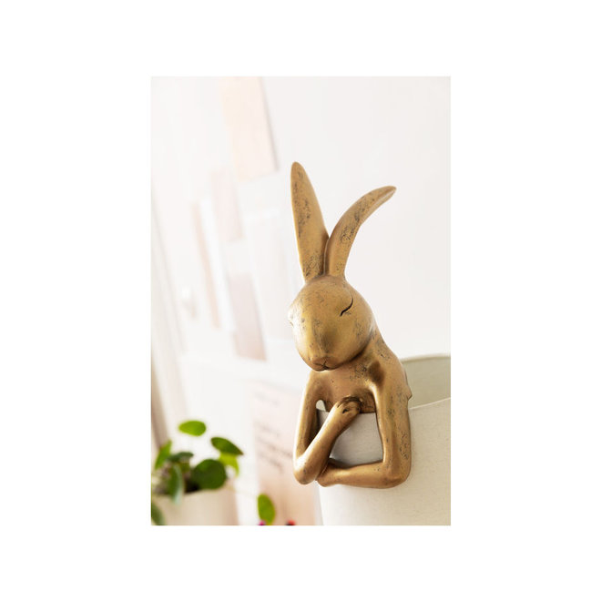 Table Lamp Animal Rabbit Gold/White