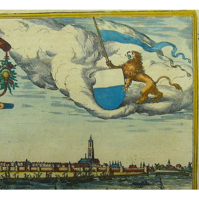Collectie Gouldmaps - Kampen; G. Braun / F. Hogenberg - Icon civitatis Campensis (..)  - 1575