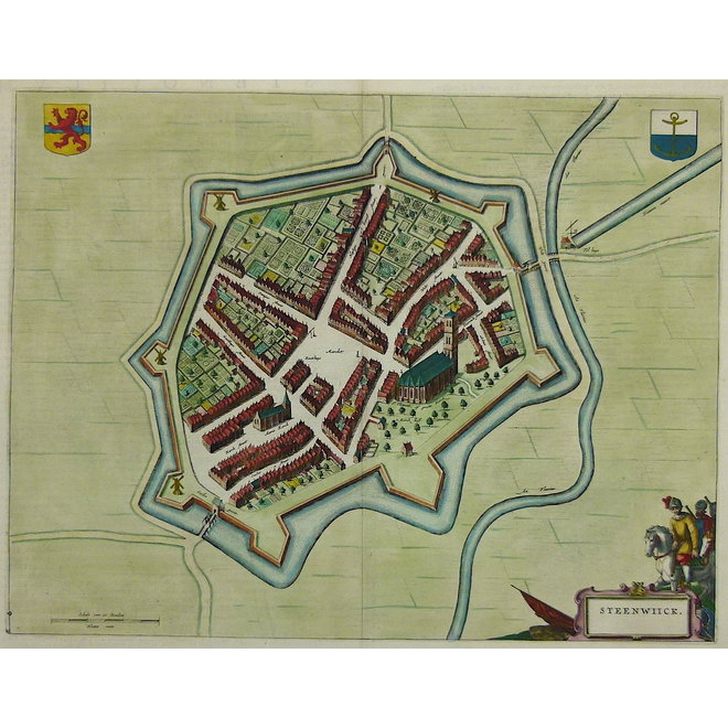 Verkocht - Collectie Gouldmaps - Steenwijk; J. Blaeu - Steenwiick. - 1649