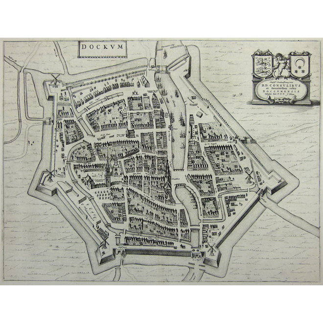 Collectie Gouldmaps - Dokkum; J. Blaeu - Dockum - 1649