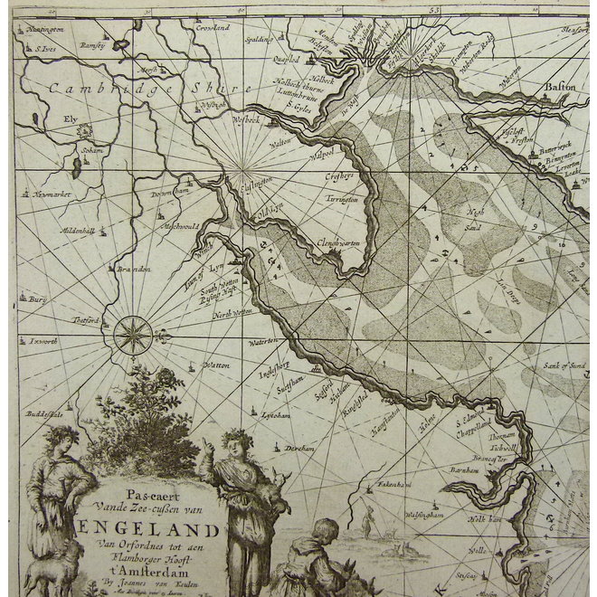 Collectie Gouldmaps - Noordzee, Engeland; J. van Keulen - Pas-caert Van de Zee cussen van Engeland (..). - 1708