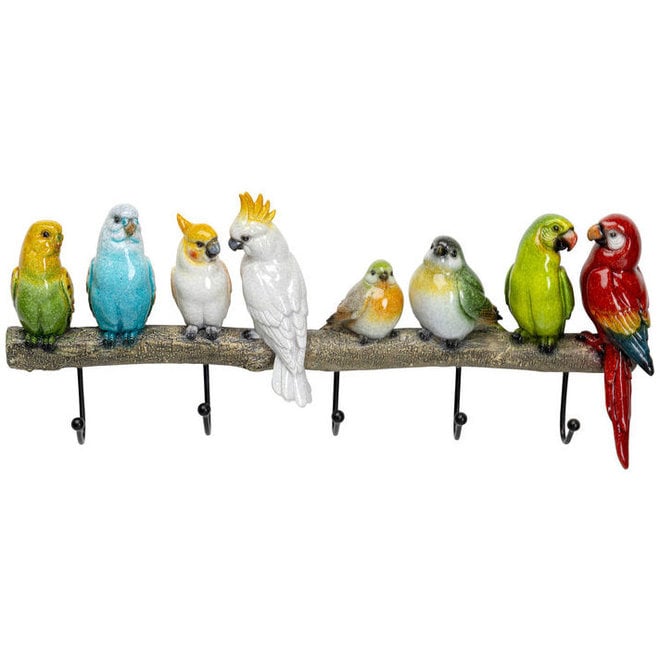 Coat Rack Exotic Birds