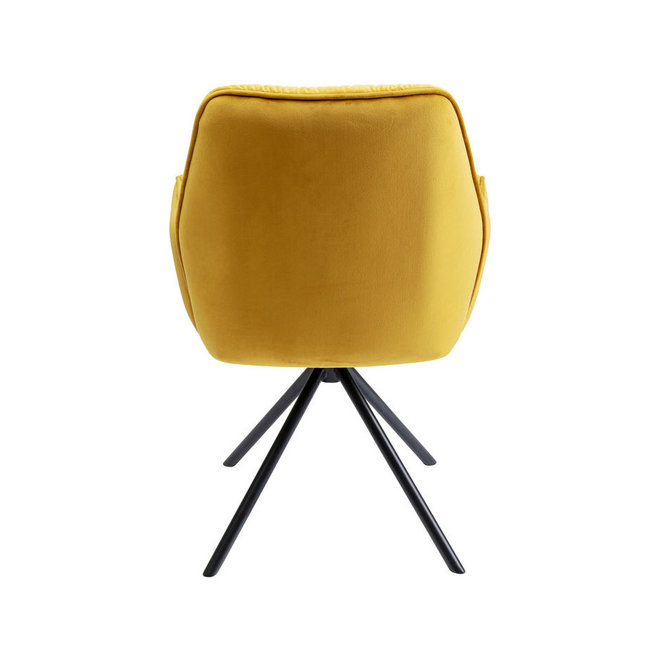 Chair with armrest Mila Yellow