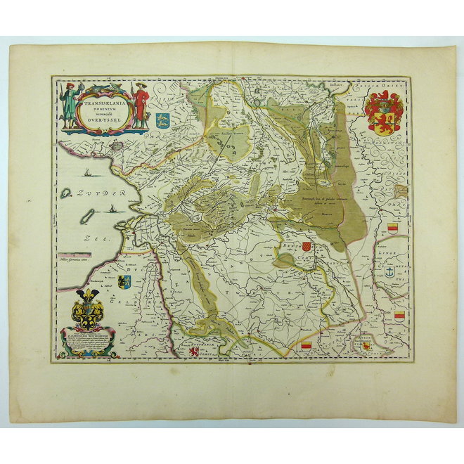 Collectie Gouldmaps - Overijssel, Drenthe; W. & J. Blaeu - Transiselania dominium vernaculè Over-yssel - 1635-1660