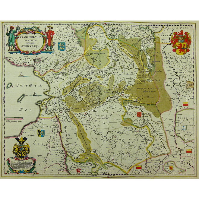 Collectie Gouldmaps - Overijssel, Drenthe; W. & J. Blaeu - Transiselania dominium vernaculè Over-yssel - 1635-1660