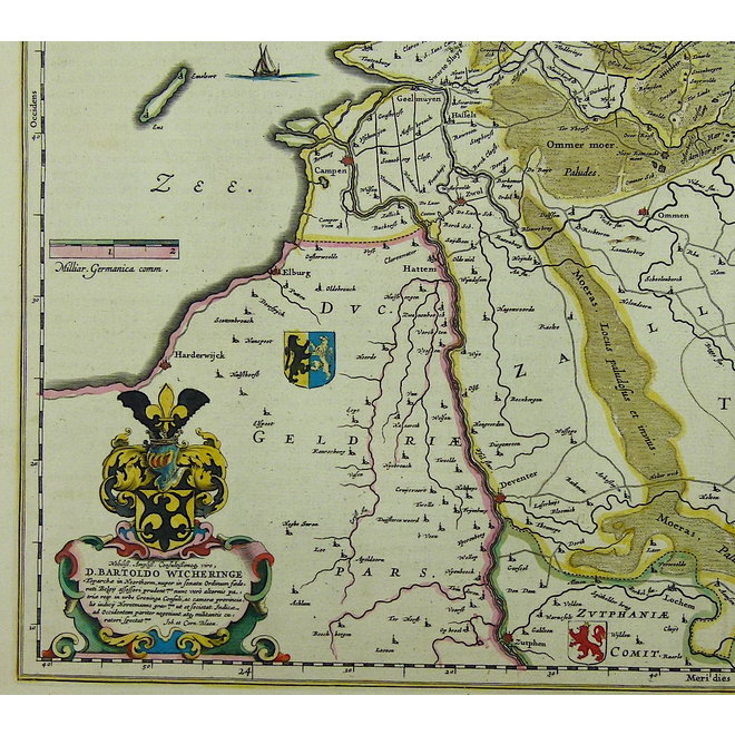 Collectie Gouldmaps - Overijssel, Drenthe; W. & J. Blaeu - Transiselania dominium vernaculè Over-yssel - 1635-1660