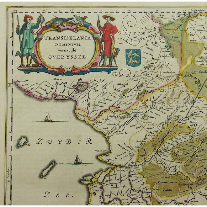 Collectie Gouldmaps - Overijssel, Drenthe; W. & J. Blaeu - Transiselania dominium vernaculè Over-yssel - 1635-1660