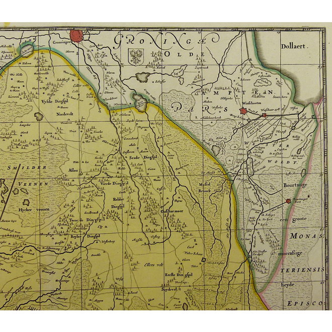 Collectie Gouldmaps - Drenthe; P. Schenk  / J. Janssonius - Drentia Comitatus. - 1700 ca.