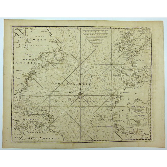 Collectie Gouldmaps - Atlantische Oceaan; E. Bowen - Chart of the Western of Atlantic Ocean. - 1764